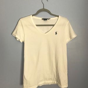 Polo Ralph Lauren White V-Neck